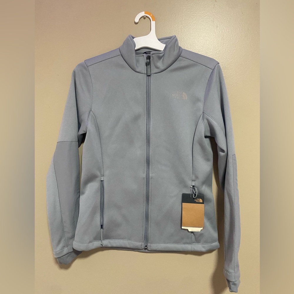 The North Face Light Gray Zip-Up Jacket